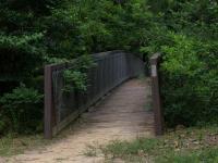 Walking Bridge over Creek on Kirby Trail